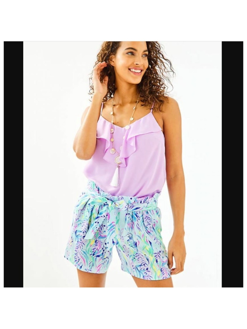 Lilly Pulitzer Paper Bag Kaylene Shorts in Swim Shady Print